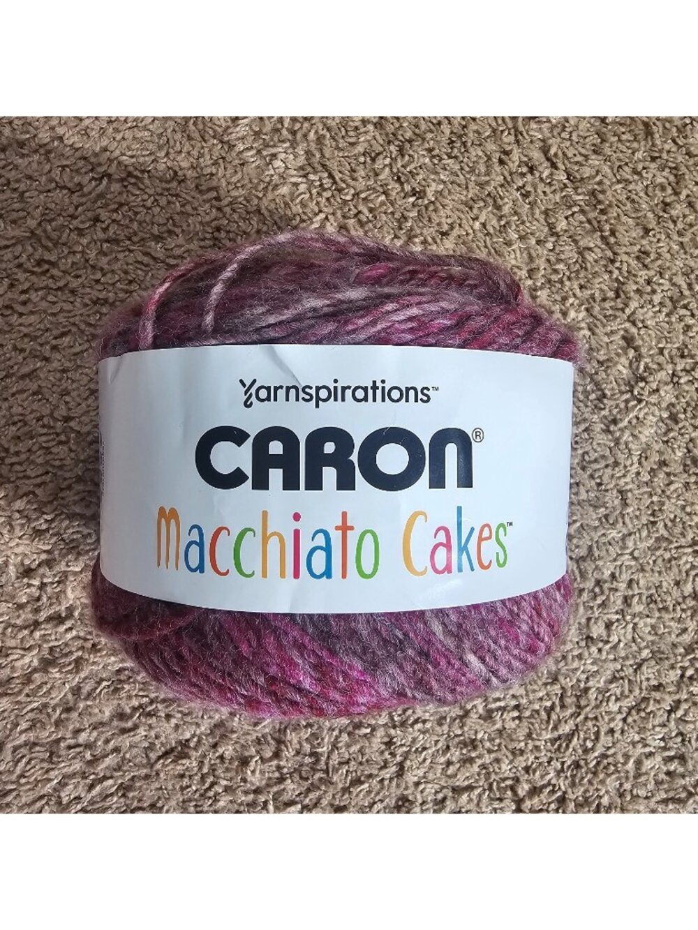 Caron Macciato Cakes Yarn Lovely 99009 Bulky #5 8oz 481 Yds Acrylic Wool